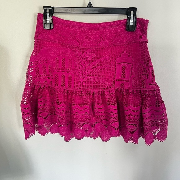 💕Farm Rio Morada Scalloped Mini Skirt NWT Size Medium💕 - Picture 6 of 13